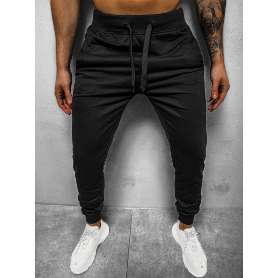  Casual Pure Color Long Pants For Men