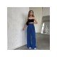 Fall Solid Wide Leg Women Long Pants