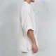  Linen Pure Color Long Sleeve Men's T-shirt