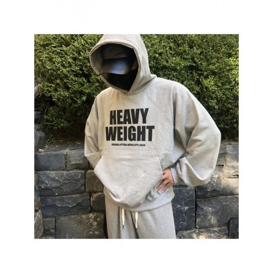  Loose Casual Letter Hooded Men's Sweater