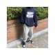  Loose Casual Letter Hooded Men's Sweater