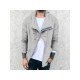  2022 Pure Color Zipper Men's Casual Sweater