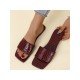  Summer Square Toe Casual Women's Flat Slippers