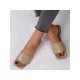  Summer Square Toe Casual Women's Flat Slippers