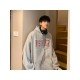  Men's Versatile Oversize Printing Hooded Top