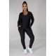 Sports Tank Hooded Coat 3 Piece Pant Sets