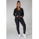 Sports Tank Hooded Coat 3 Piece Pant Sets