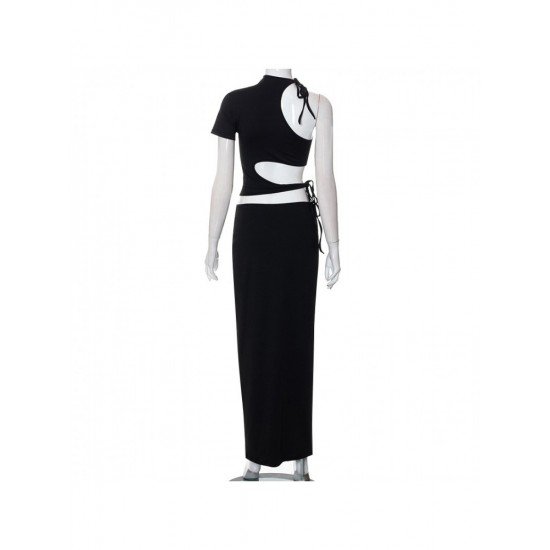 Designer Cut Out Matching Maxi Skirt And Top Sets