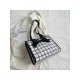  Zebra Stripes Grid Bow School Tote Bags