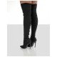 Stylish Solid Over The Knee Stiletto High Boots