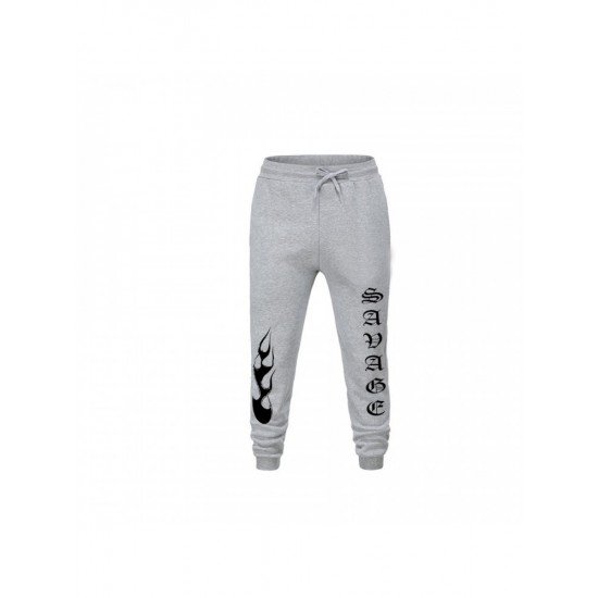  Casual Pocket Printing Long Pants For Men