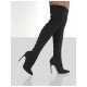 Stylish Solid Over The Knee Stiletto High Boots