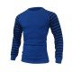 Black Striped Crew Neck Sweatshirts For Men