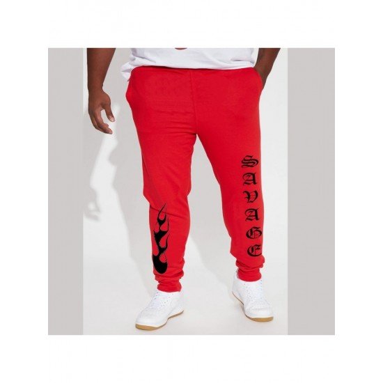  Casual Pocket Printing Long Pants For Men