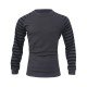 Black Striped Crew Neck Sweatshirts For Men