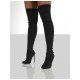 Stylish Solid Over The Knee Stiletto High Boots