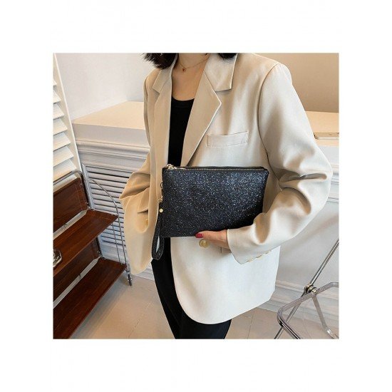  Pure Color Handheld Bag For Women