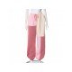 Contrast Color Sports Drawstring Trousers For Women