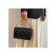 Ladies Solid Hasp Chain Shoulder Bags