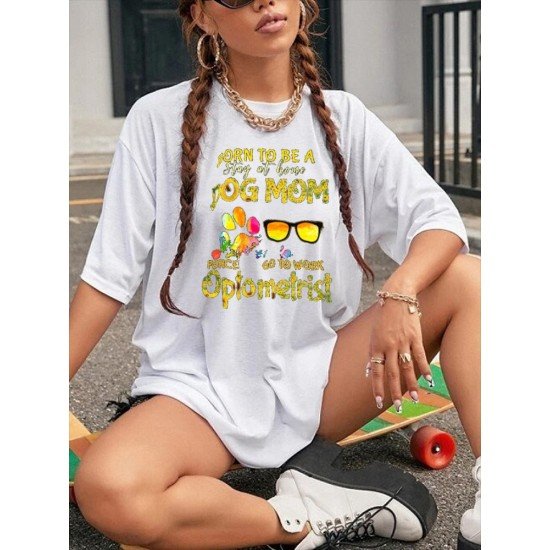 Easy Matching White Graphic Summer Women T Shirts