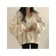  Casual Loose Hooded Women's Long Sleeve Sweater