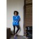  Women's Colorblock Jacquard Long Sleeve Sweater