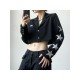  Fashion Star Print Women's Long Sleeve Coats