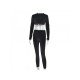 Sports Cropped Top And Trouser Sets For Women 