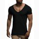 Sports Summer Solid V Neck Men Tees