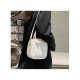  PU Pure Color Shoulder Bag For Women