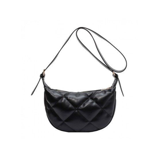 Rhombus Lattice Solid Shoulder Bags