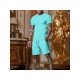  Pure Color Top And Pocket Shorts Men's Casual Suits