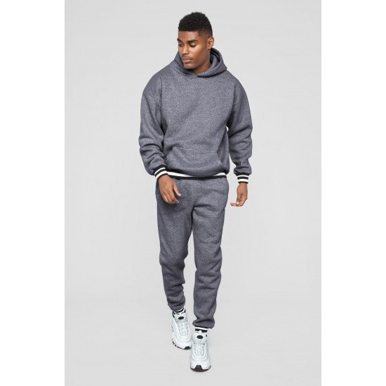  Leisure Hooded Men's Casual Two-Piece Sets