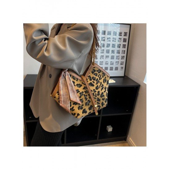 Fashion Leopard Canvas Tote Bags