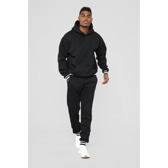  Leisure Hooded Men's Casual Two-Piece Sets