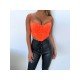 Vintage Zip Backless Spaghetti Straps Cropped Camisole Tops