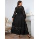  Temperament Round Neck Lace Women's Long Sleeve Dress