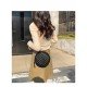  2022 Pure Color PU Women's Round Bags