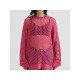  2022 Loose Hollowed Out Pure Color Women's Knitwear