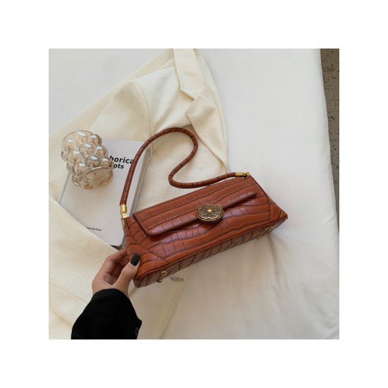  Fashion Crocodile Print PU Women's Bag