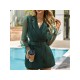  Fashion Temperament Gauze Patchwork Women's Short Dress