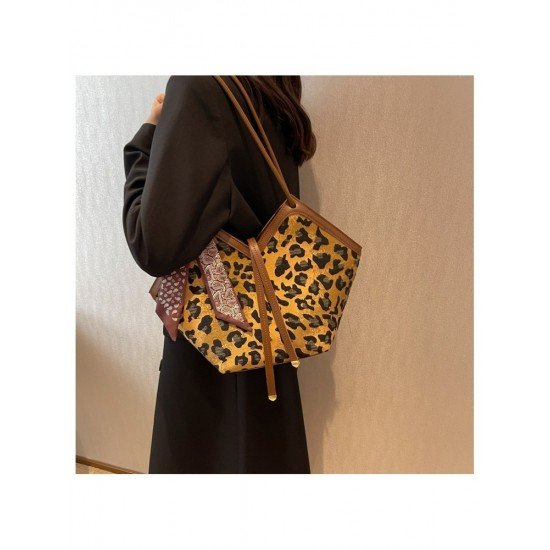 Fashion Leopard Canvas Tote Bags