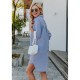  2022 Striped Casual Long Sleeve Dress For Women