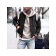  Preppy Striped Men's Long Sleeve Baseball Jacket