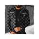 Street Grid Black Men Jacket Coats