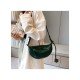 PU White Street Dumpling Shoulder Bags