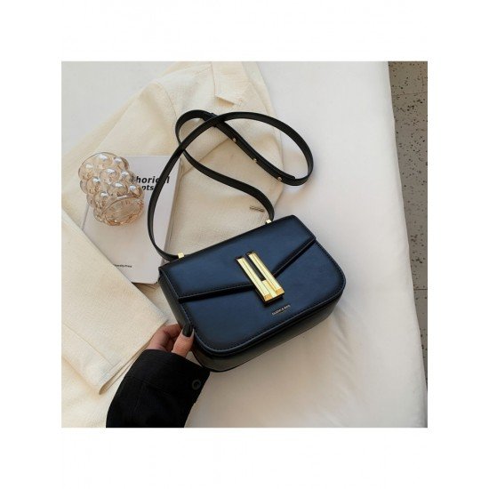  PU Pure Color Cross Body Shoulder Bag