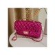  Rhombus Lattice Twist Lock Ladies Shoulder Bags