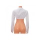  2022 Pure Color Long Sleeve Crop Top