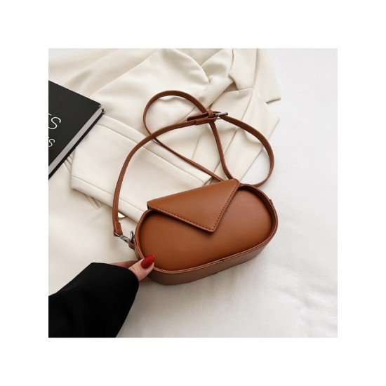  2022 PU Pure Color Shoulder Bag For Women